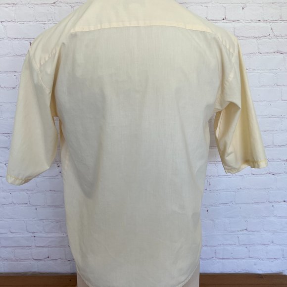60's Unique Stitched - Yellow Mens Shirt - Size Medium/Large William Stuart - Picture 8 of 10